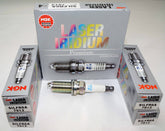 NGK SILFR6A pack front view showing four genuine plugs and benefits
