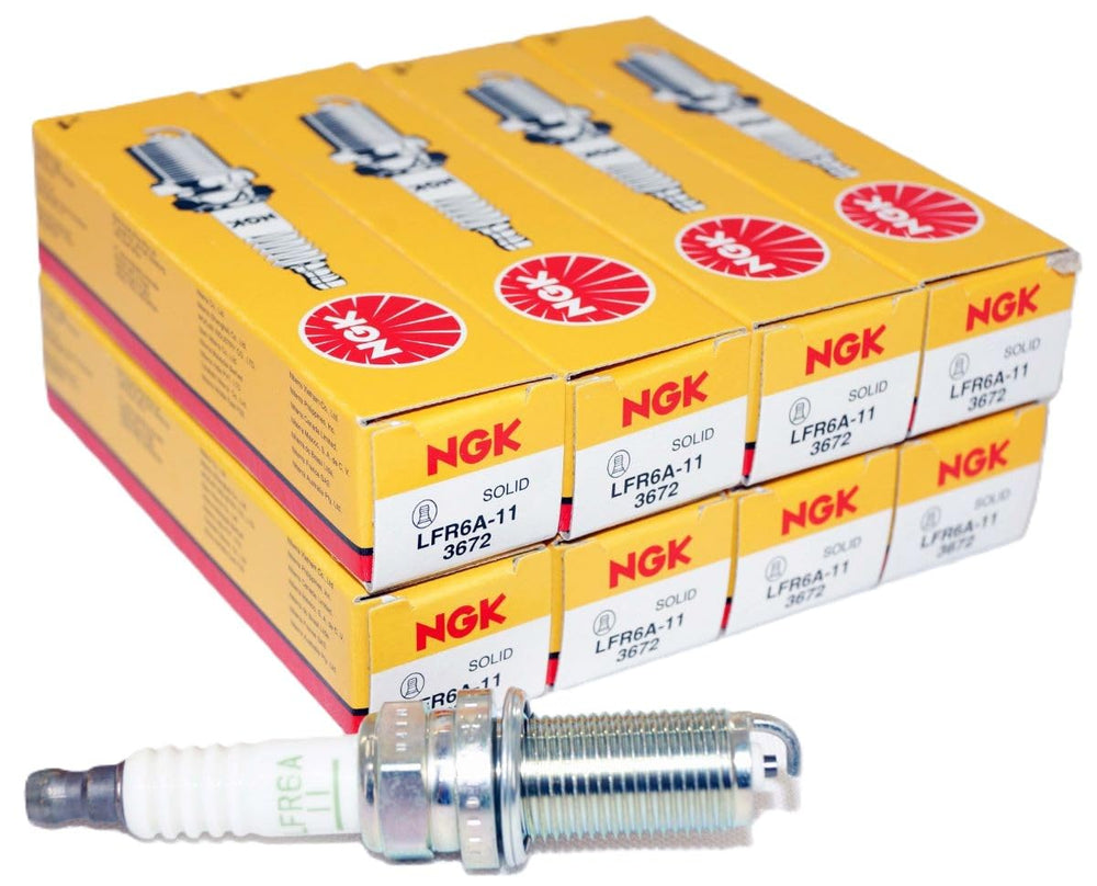 NGK V-Power front packaging showing genuine eight-pack and brand clarity