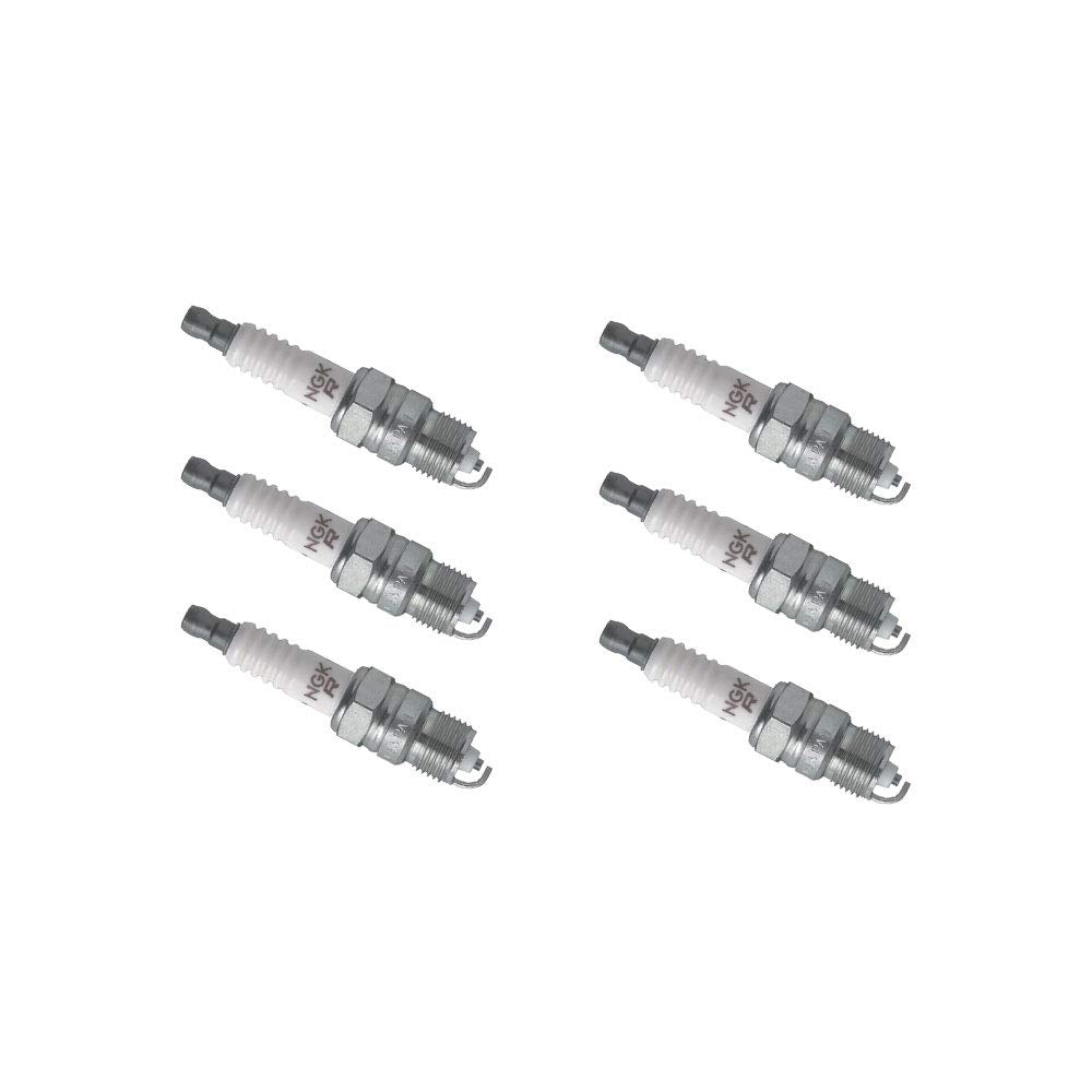 NGK V-Power six-pack front view showing packaging and clear part labeling for reliable replacement
