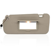 NHILES driver side visor front view showing beige match and improved shade