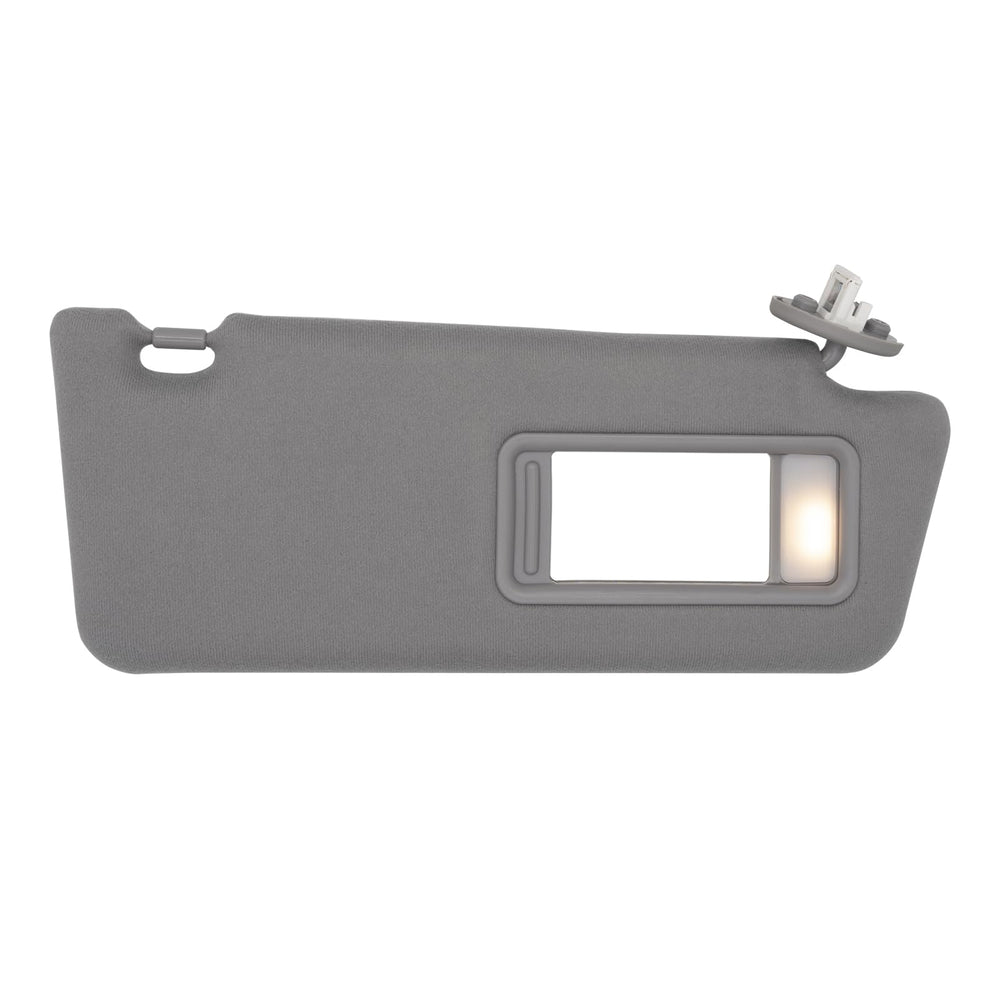 NHILES passenger-side visor front view shows gray finish and factory-fit look