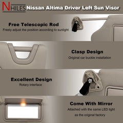NHILES vanity mirror and lamp closeup showing lighted convenience