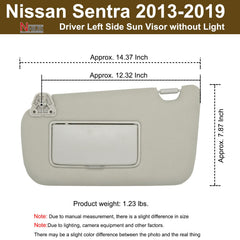 NHILES visor mounting points detail illustrating easy installation benefits