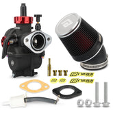 nibbi front view of carburetor showing throttle bore and mount for improved throttle response