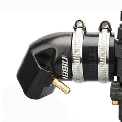 nibbi manifold alongside ruler showing dimensions for fit confirmation benefit