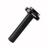 nibbi front view of black aluminum throttle showing durable design and better control