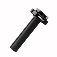 nibbi front view of black aluminum throttle showing durable design and better control