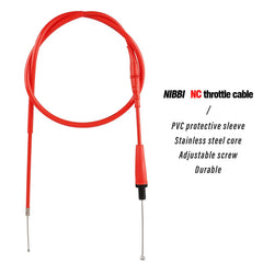 NB NIBBIRACING cable next to ruler showing 102.5cm conduit for correct fitment