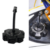 NICECNC fuel cap front view shows secure seal and easy grip benefit