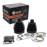 NICHE front and rear boot kit packaging showing included parts and fitment