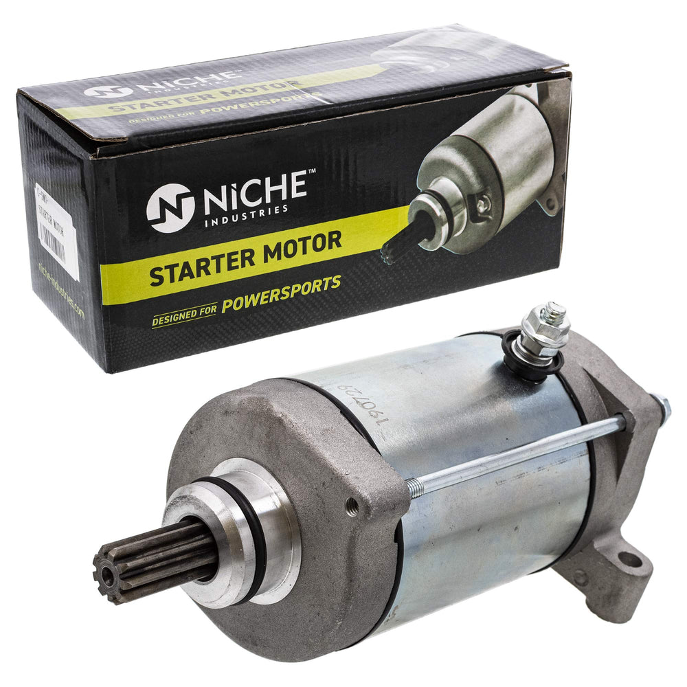 NICHE starter front view showing robust housing and fitment benefit