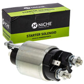 NICHE starter solenoid front view showing compact 12V design and reliable fit
