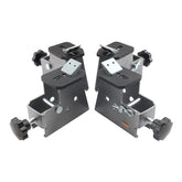 Nienloop front view of 4-piece clamp set showing compact design and fit