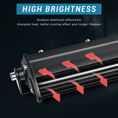 nifeida light bar mounted on SUV roof illustrating easy installation and improved road visibility