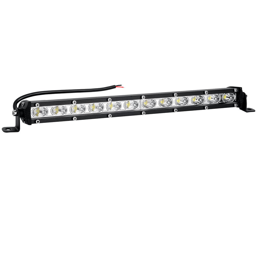 nifeida front view of 14-inch LED light bar showing compact housing and lenses for bright illumination