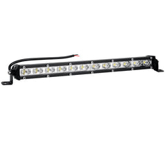 nifeida front view of 14-inch LED light bar showing compact housing and lenses for bright illumination