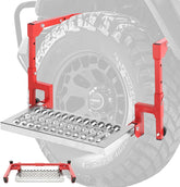 NigWarm front view folded step showing compact portability and easy storage