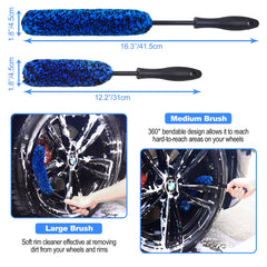 NIKCOSMK microfiber wheel woolie close-up showing soft fibers that protect finish