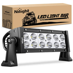 Nilight 36W front view showing compact spot beam and durable housing for bright long-range light
