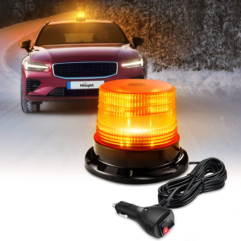 Nilight front view showing 40 LEDs and bright amber warning benefit