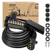 Nilight front view of 7-way plug showing quick connection benefit