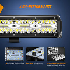 Nilight bar and pods with mounting hardware for easy installation