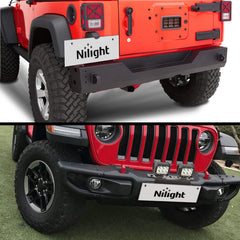 Nilight bracket with LED bar installed demonstrating secure lighting support