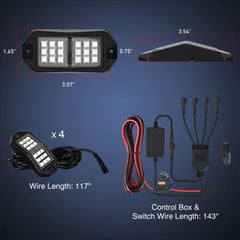 Nilight close-up of 18 LEDs highlighting precise light output