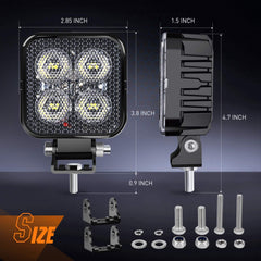 Nilight close up of Osram LED chip highlighting high quality and bright output