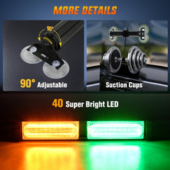 Nilight close-up of PS magnifier lens and LEDs highlighting brightness