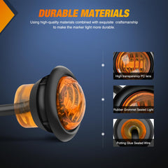 Nilight flush mount with rubber grommet demonstrating snug low-profile fit