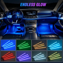 Nilight footwell glow improving visibility and mood inside the vehicle