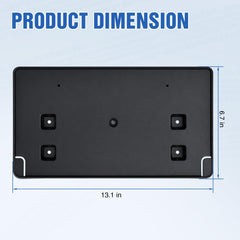 Nilight bracket mounted on Jeep showing secure plate hold and anti-rattle benefit