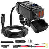 Nilight front face showing voltmeter and USB ports for easy monitoring
