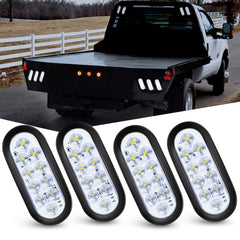 Nilight front oval white LED light showing lens and bright output benefit visibility