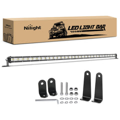 Nilight front view of 31in light bar showing compact profile and bright LEDs