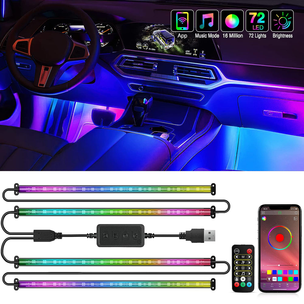 Nilight front packaging with four strips and accessories, shows included kit benefits