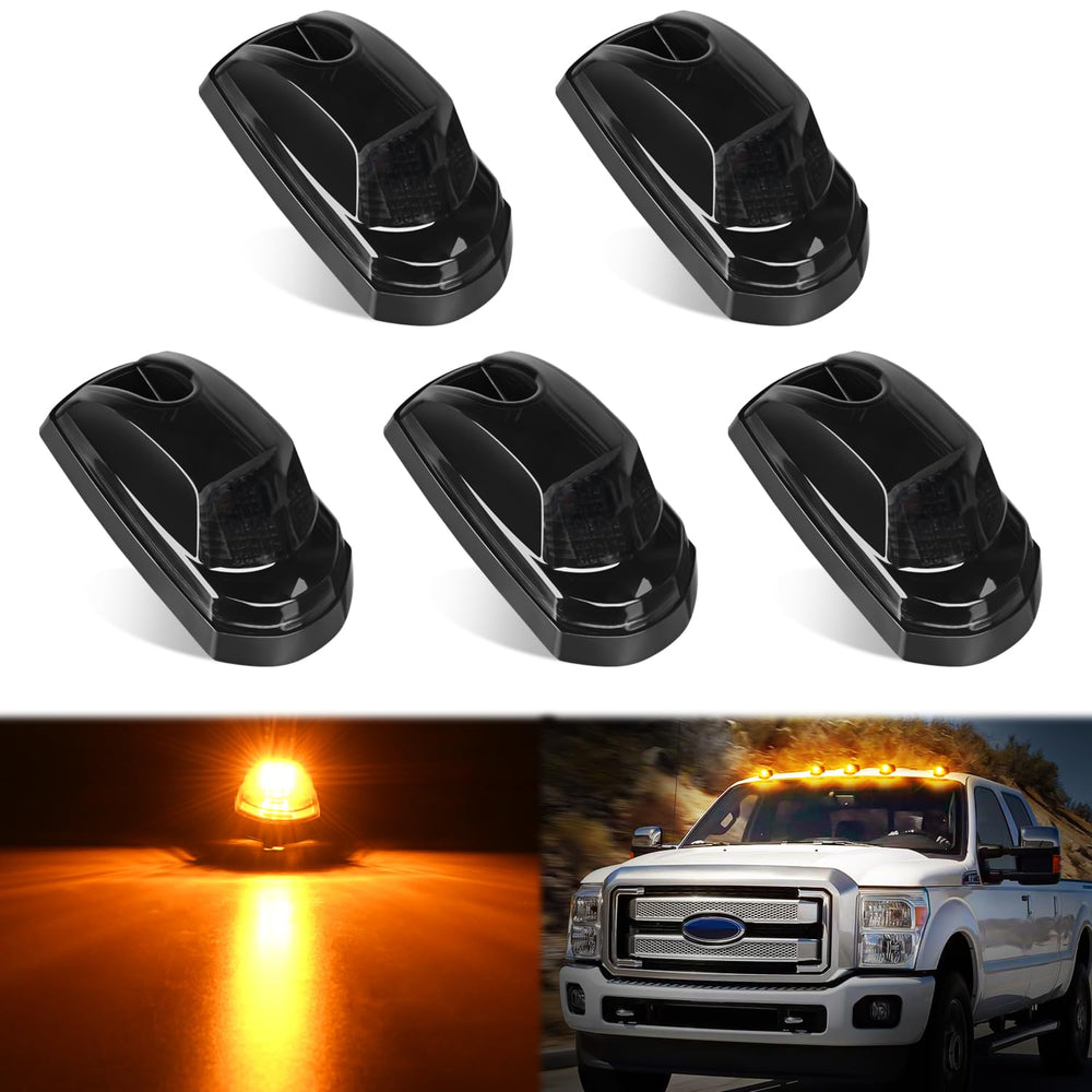 Nilight front view smoked cab marker light showing compact profile and modern look