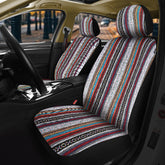 Nilight front seat full view showing colorful Baja stripes and protection