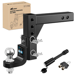 Nilight front view assembled hitch showing sturdy construction and clear fit