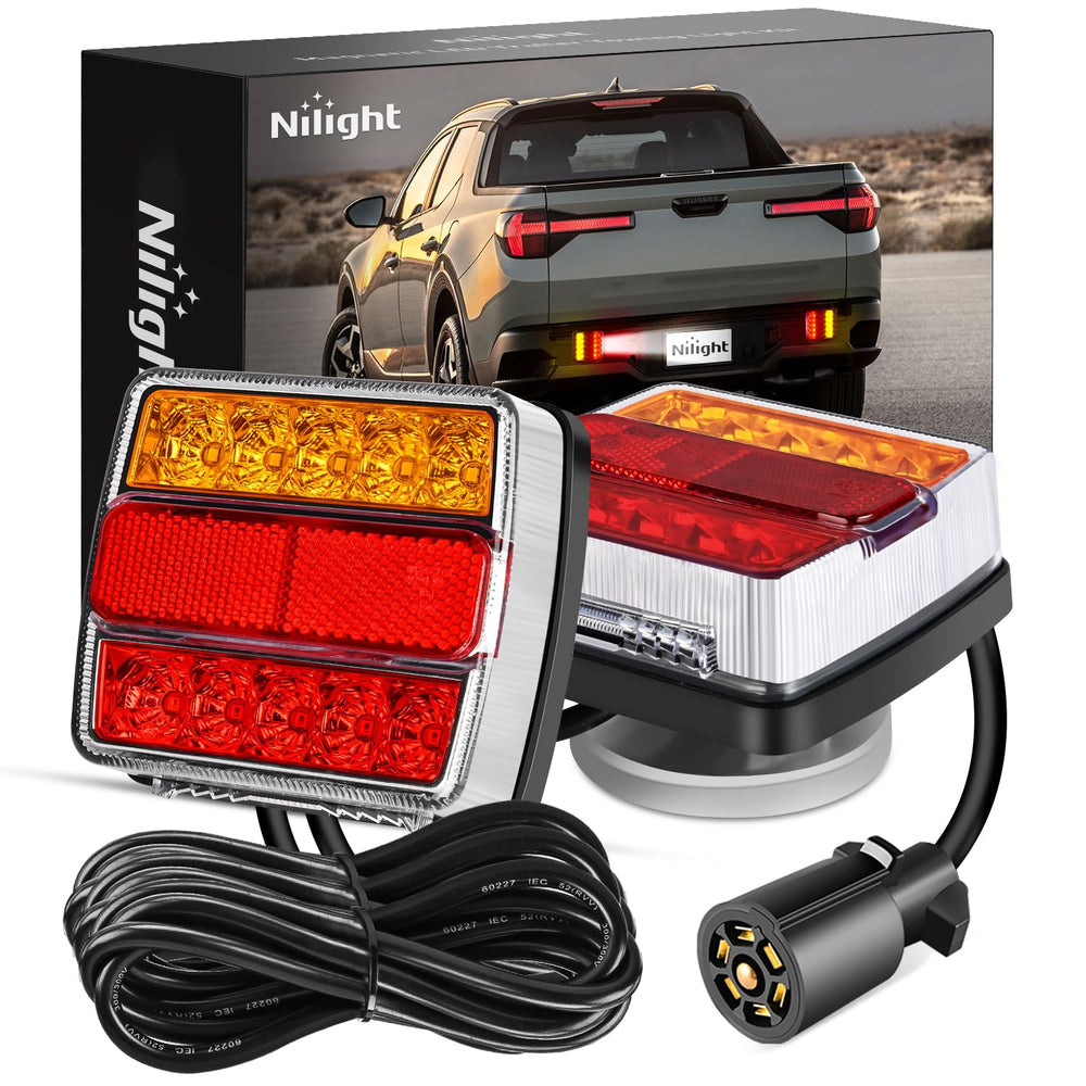 Nilight front view of assembled magnetic LED lights, bright and portable