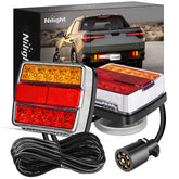 Nilight front view of assembled magnetic LED lights, bright and portable