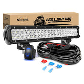 Nilight front view clear lens showing bright focused beam benefit