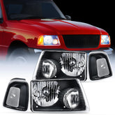 Nilight front view headlight pair showing clean lenses and improved appearance