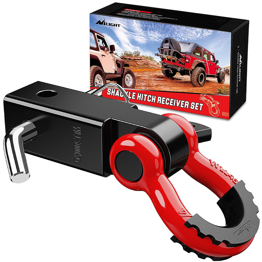 Nilight front view hitch receiver showing solid construction and secure attachment benefit