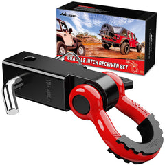 Nilight front view hitch receiver showing solid construction and secure attachment benefit
