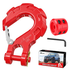 Nilight front view of the forged winch hook kit showing durability and ready-to-install convenience