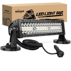 Nilight front view light bar showing compact profile and bright output