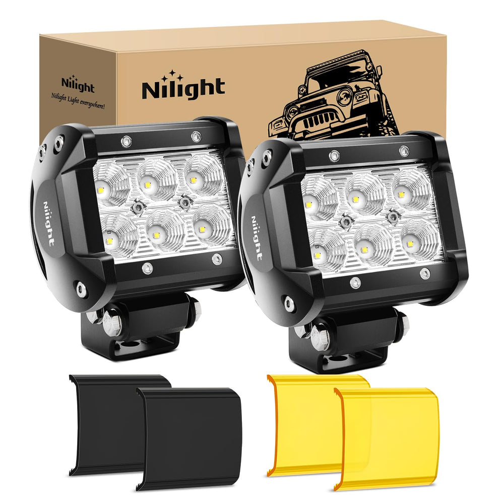 Nilight front view of light pods showing compact design and bright output benefit