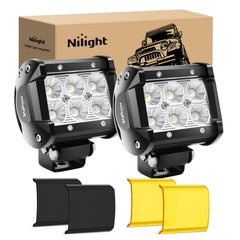 Nilight front view of light pods showing compact design and bright output benefit